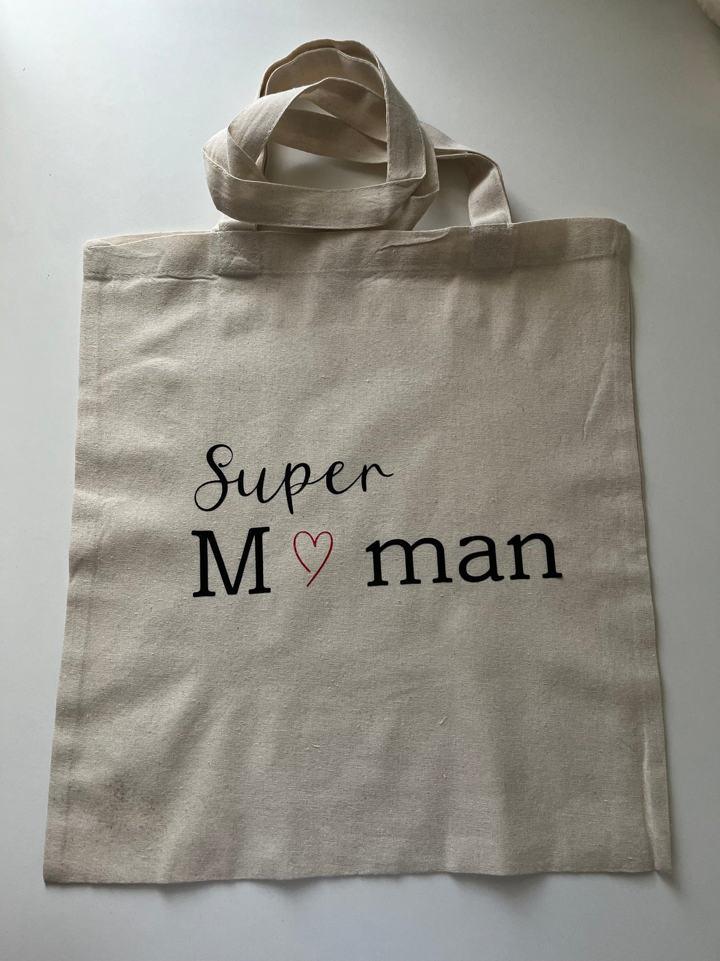 "Super Mom" cotton tote bag