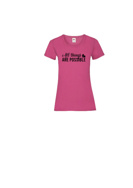 "All things are possible with God" T-shirt