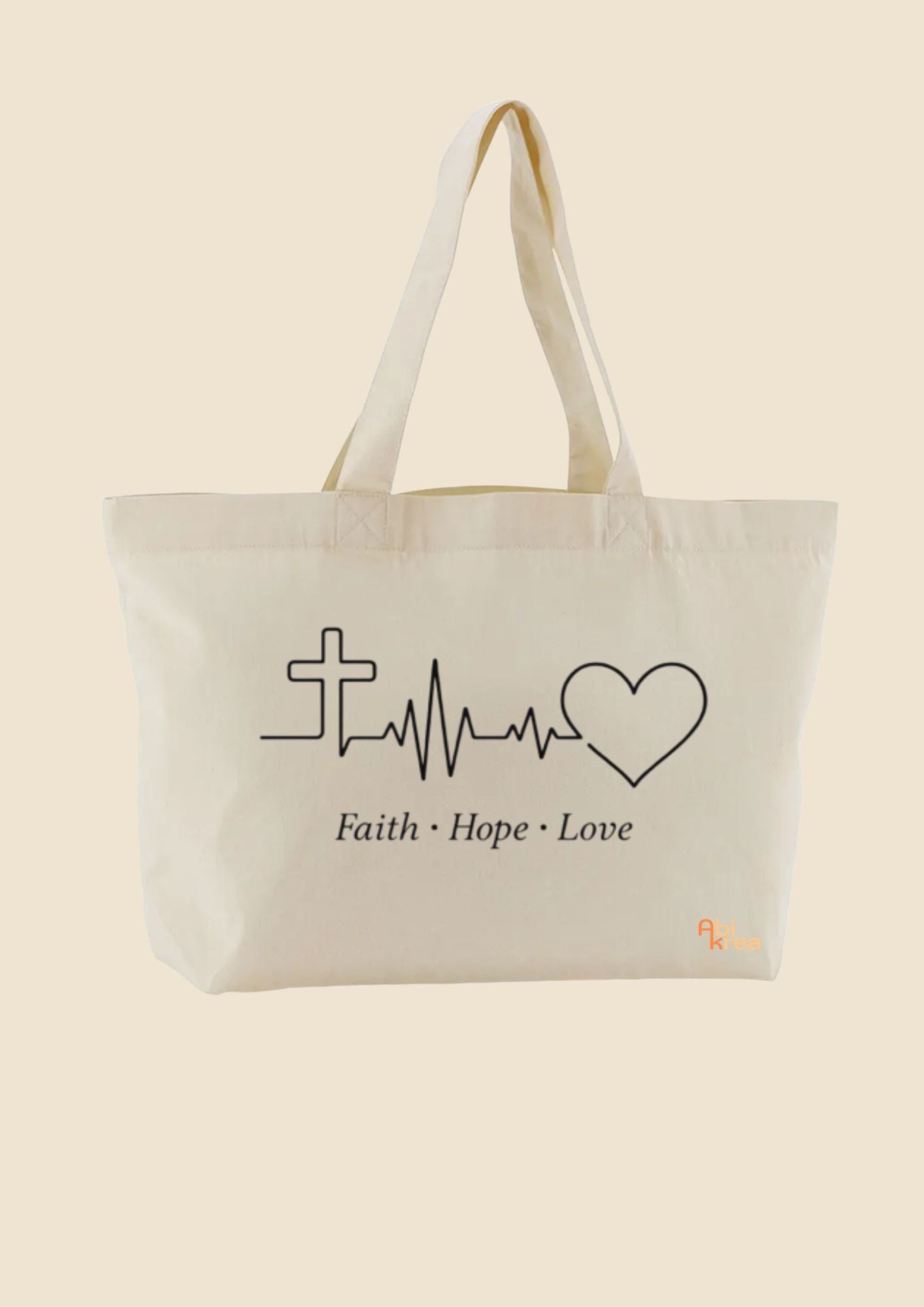 Tote bag en coton "FAITH"